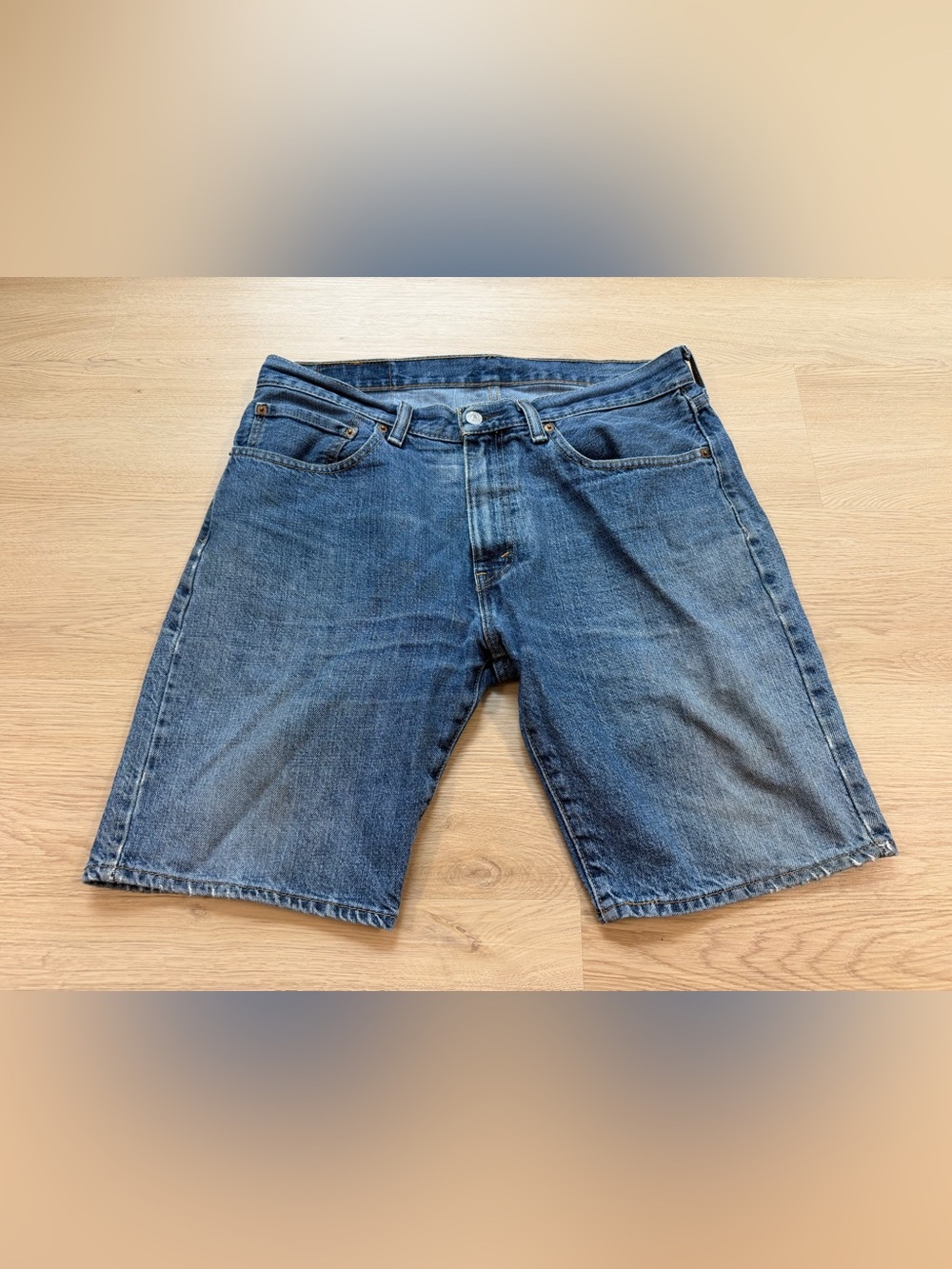 Levi’s 505 Denim Jean Shorts Mens 34 Blue Casual Preppy